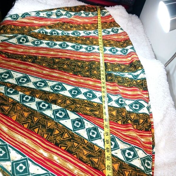 Calvin Klein Boho Maxi Dress Multi-Colored Tribal Geometric Print. Womans Medium - Picture 12 of 12